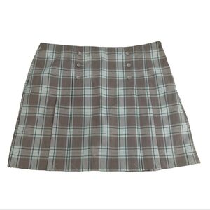 IZOD Golf Classic Skort, shorts skirt, Cool FX, plaid Pleats, NWT (defect)